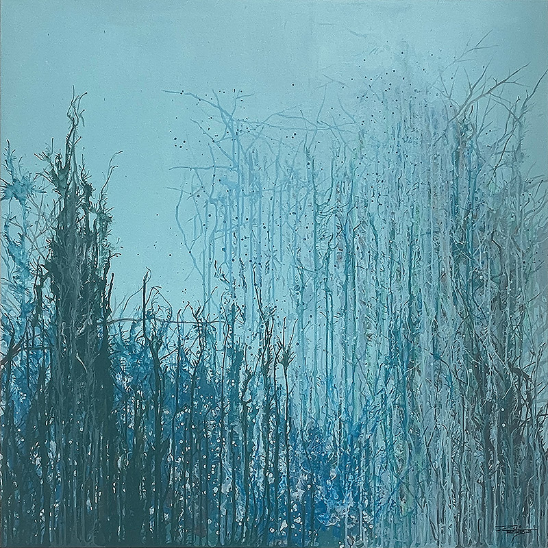 Algario onírico - Acrylic on canvas - 100x100 cm. ©2025 Txema Muñoz