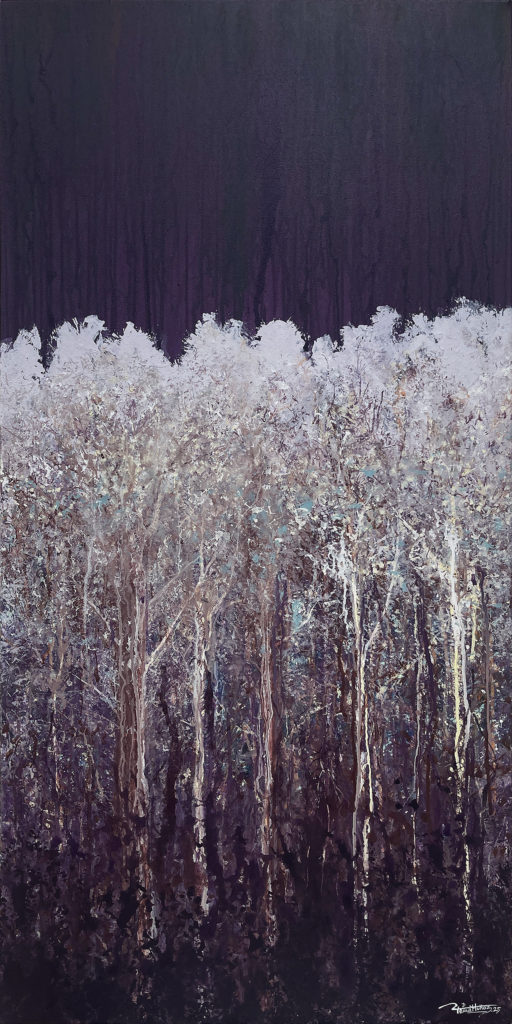 El Secreto del Crepúsculo - Acrylic on canvas - 60x120 cm. ©2025 Txema Muñoz