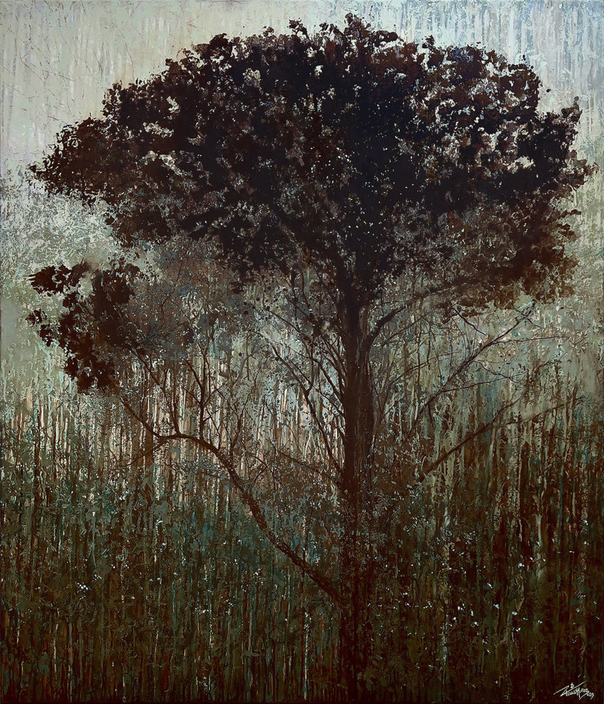 Emerging Indivisa Density - Mixed media on canvas - 120x140 cm. ©2025 Txema Muñoz