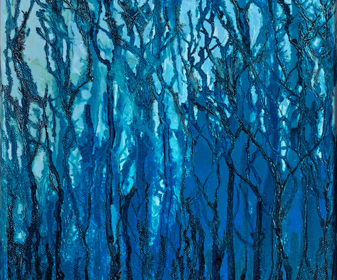 Frozen Wood - Oil on canvas - 24x30 cm. ©2025 Txema Muñoz