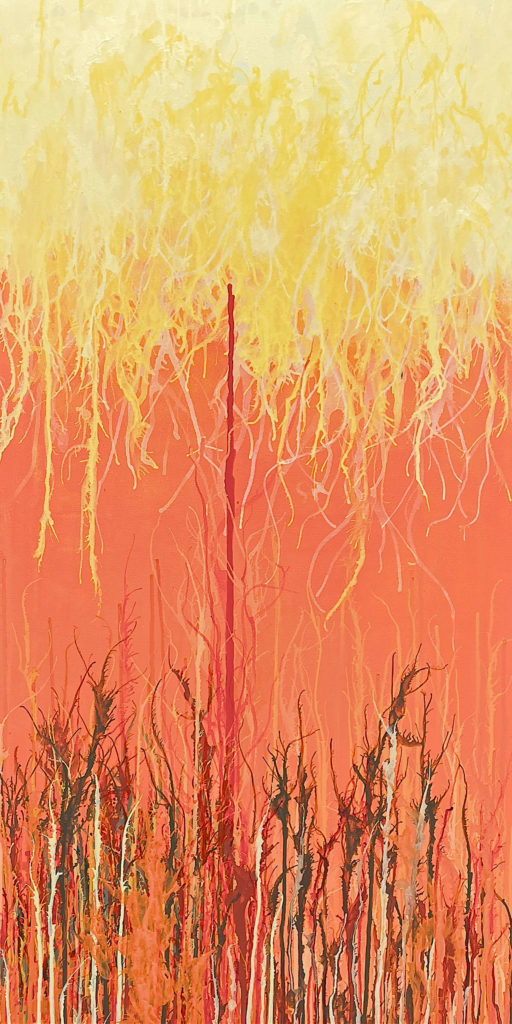 Herida abierta - Acrylic on canvas - 60x120 cm. ©2025 Txema Muñoz