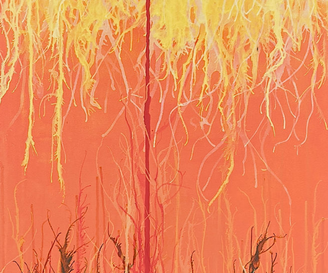 Herida abierta - Acrylic on canvas - 60x120 cm. ©2025 Txema Muñoz
