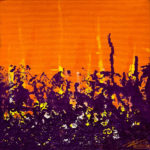 Obscure Fire - Acrylic on canvas - 20x20 cm. ©2025 Txema Muñoz