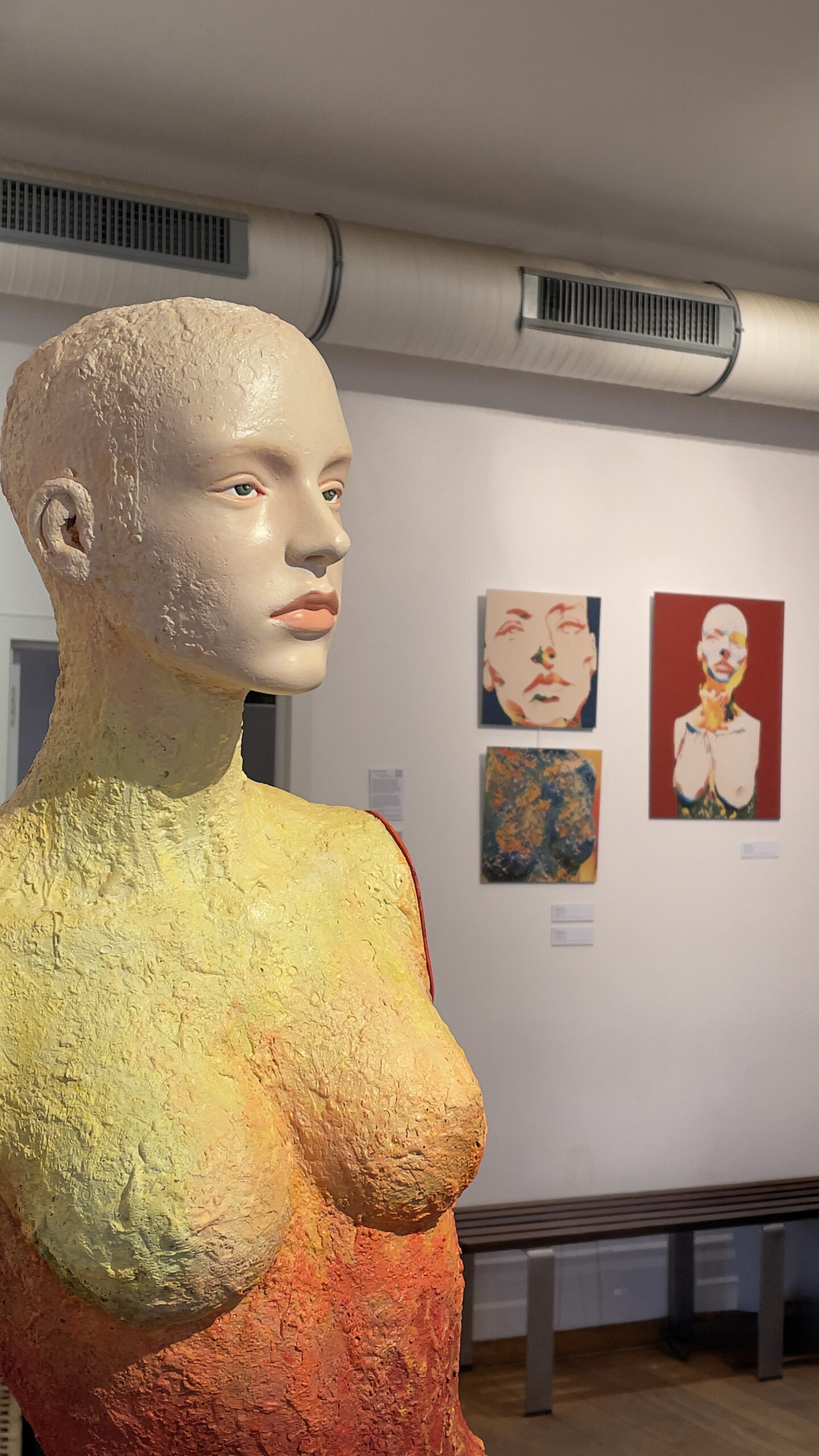 Odile at the exhibition