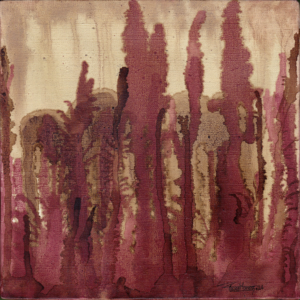 Roots of Radiance - Mixed media - 20 x 20 cm. ©2024 Txema Muñoz