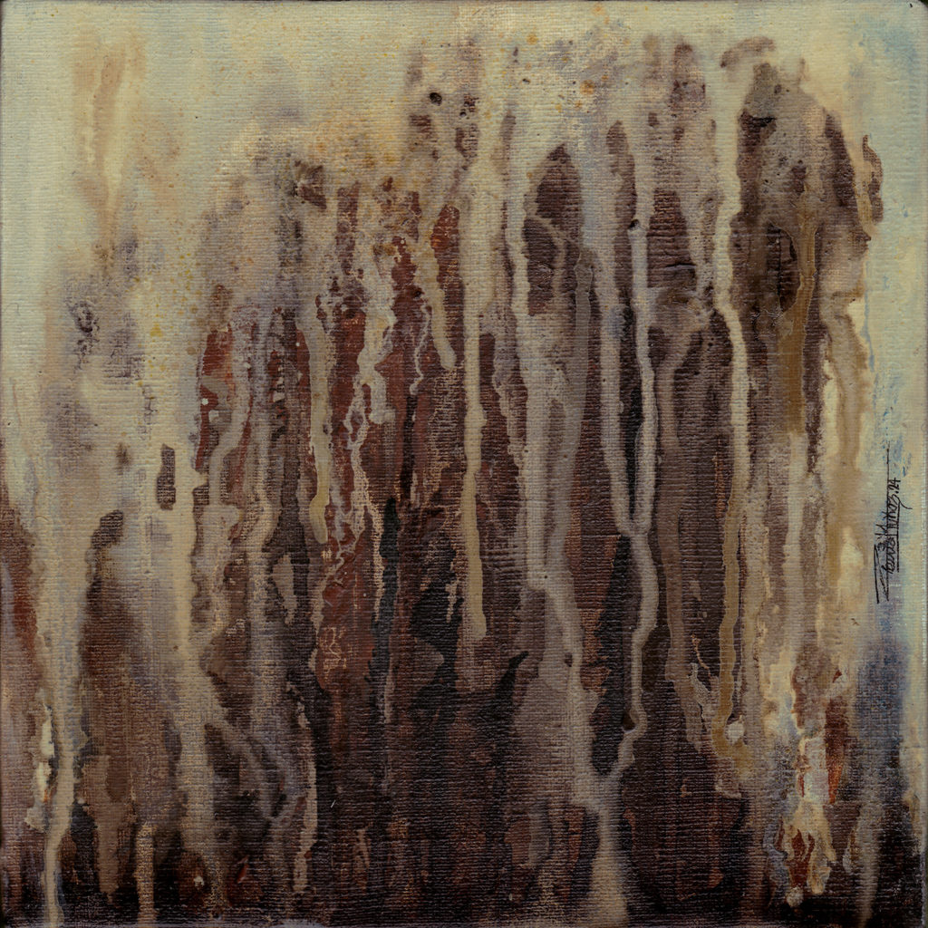 The Reborn Forest - Mixed media - 20 x 20 cm. ©2024 Txema Muñoz