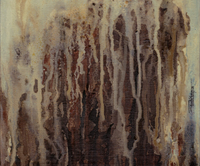 The Reborn Forest - Mixed media - 20 x 20 cm. ©2024 Txema Muñoz